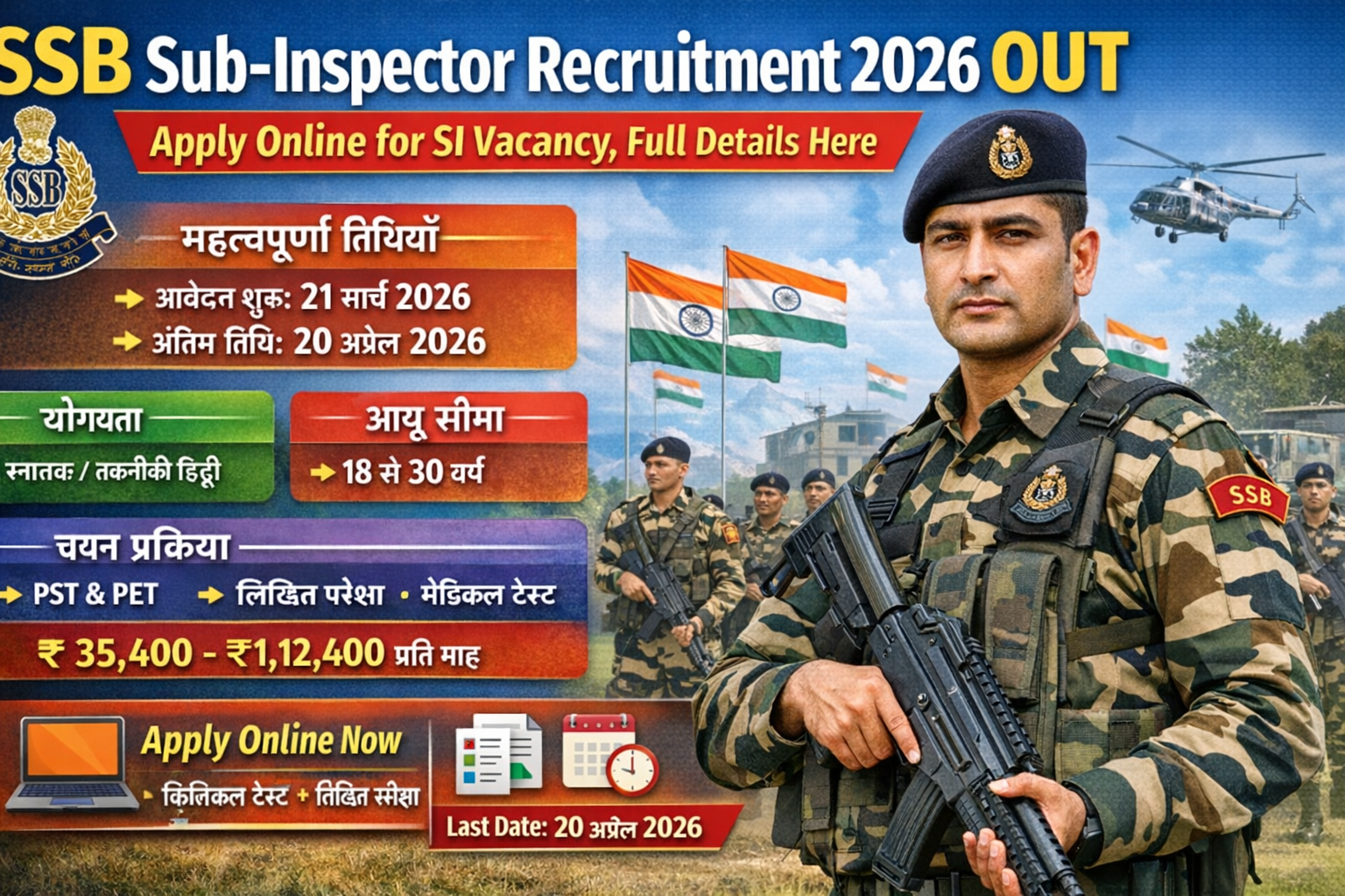 SSB Sub-Inspector Recruitment 2026 Out
